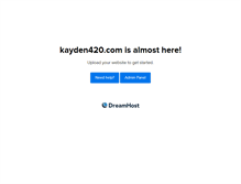 Tablet Screenshot of kayden420.com